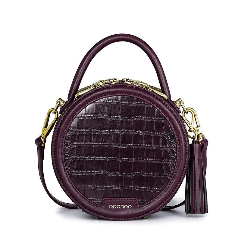 Ladies' Portable Crossbody Small Round Bag For Dating