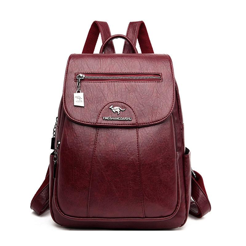 Anti-theft Soft Leather Travel Bag For Young Ladies
