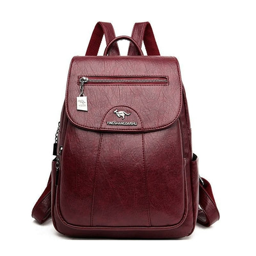 Anti-theft Soft Leather Travel Bag For Young Ladies