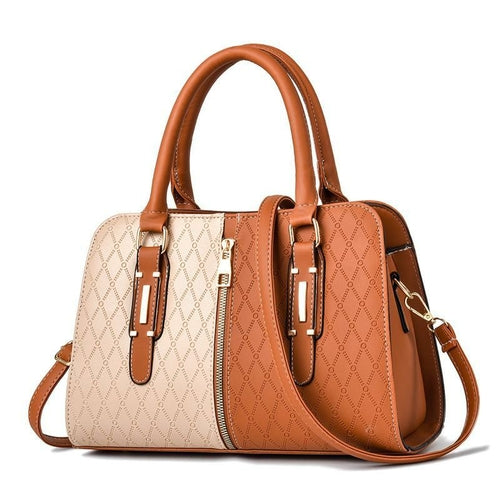 Large Capacity Color Contrast Messenger Bag For Young Ladies