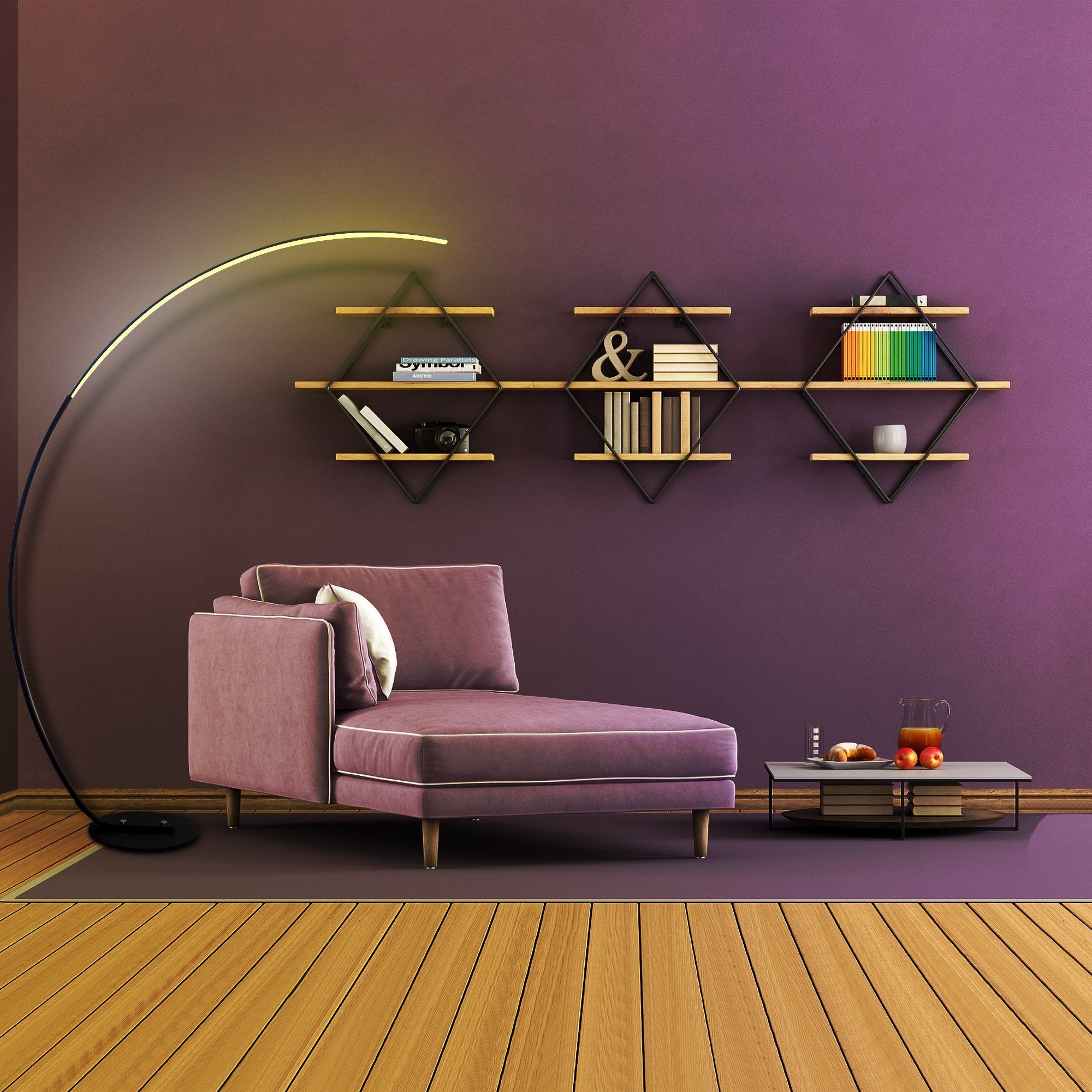 Goah  Modern Curve Floor Lamp