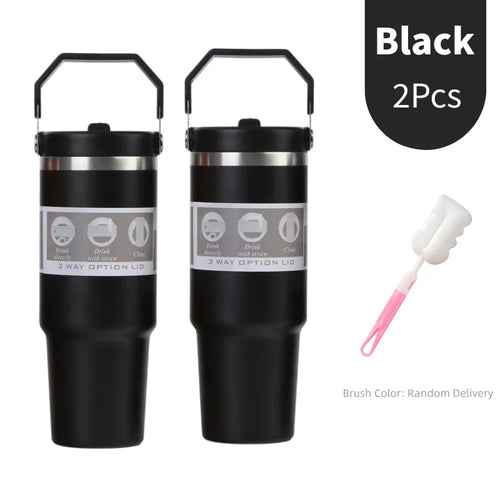 30oz Large Capacity Portable Car Cup Stainless Steel Thermos Cup with