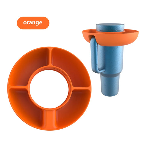 silicone portable flower snack fruit cup bottle fruit dishs tray pan