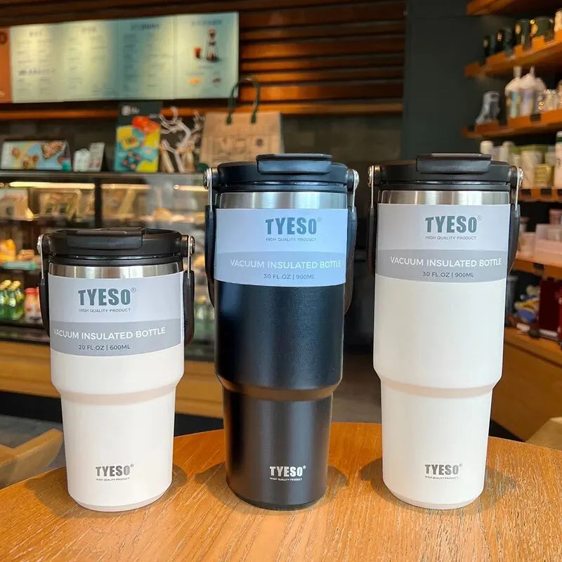 Tyeso's New Coffee Cup With Double-Layer Insulation And Cold