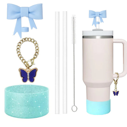 6pcs Accessories Set for Stanley Cup 30oz/40oz Including Glitter
