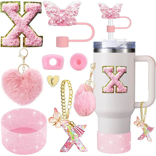 8pcs Cup Accessories for Stanley Cup 30oz 40oz Includes Butterfly