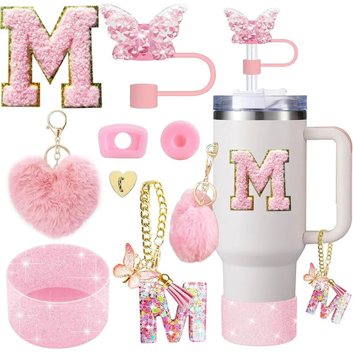 8pcs Cup Accessories for Stanley Cup 30oz 40oz Includes Butterfly