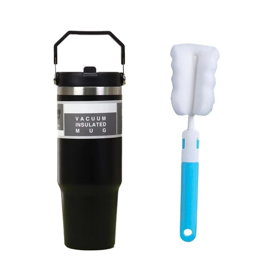 30 Oz Stainless Steel Thermos Mug Tritan Material Double Layer Vacuum