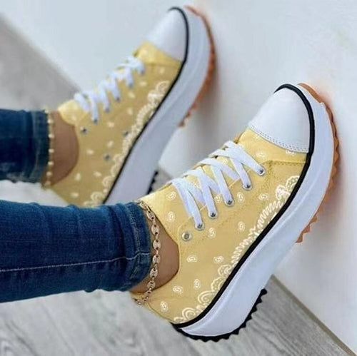 Goah Pattern Canvas Women Sneakers Casual Sport Shoes