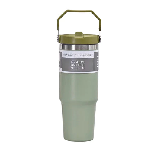30oz Large Capacity Portable Car Cup Stainless Steel Thermos Cup with