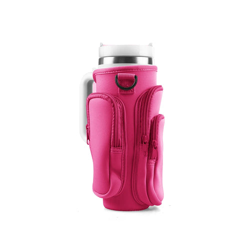 30oz 40oz Insulated Water Bottle Cover for Stanley Cup with Pouch