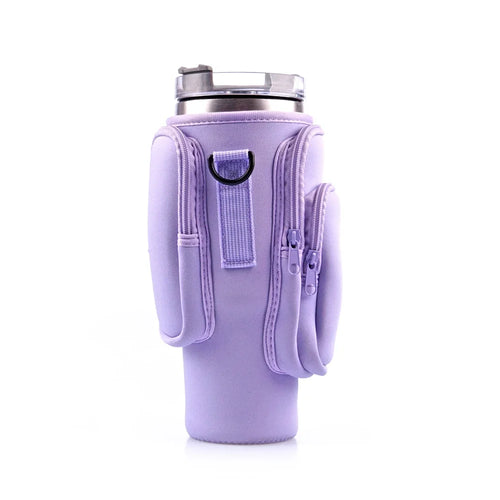 30oz 40oz Insulated Water Bottle Cover for Stanley Cup with Pouch