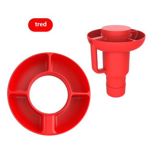 silicone portable flower snack fruit cup bottle fruit dishs tray pan