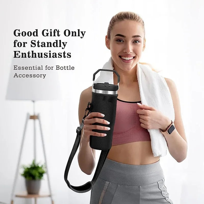 30oz 40oz Insulated Water Bottle Cover for Stanley Cup with Pouch