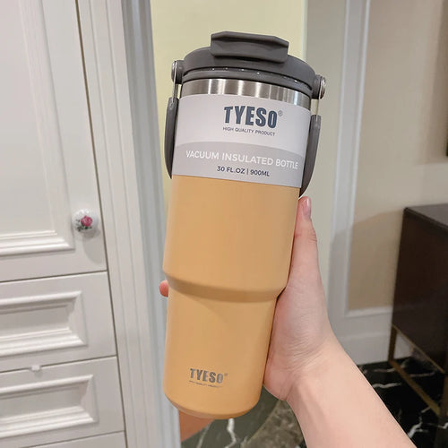 900ML Tyeso Stainless Steel Coffee Cup Cold And Hot Double-layer