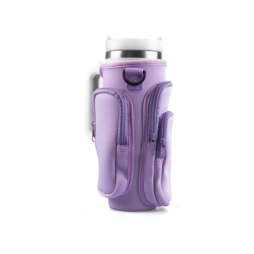 30oz 40oz Insulated Water Bottle Cover for Stanley Cup with Pouch
