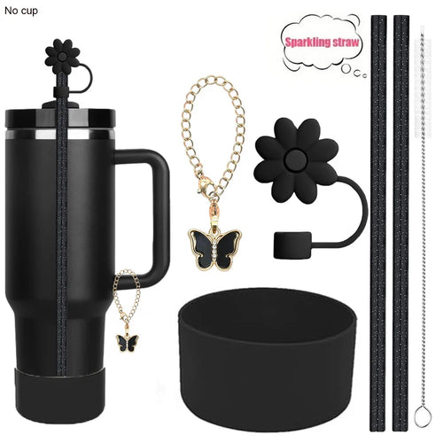 6pcs Reusable Accessories Set for Stanley 40oz/30oz Tumblers - Bow