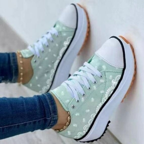 Goah Pattern Canvas Women Sneakers Casual Sport Shoes