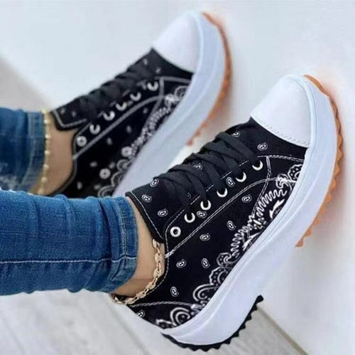 Goah Pattern Canvas Women Sneakers Casual Sport Shoes