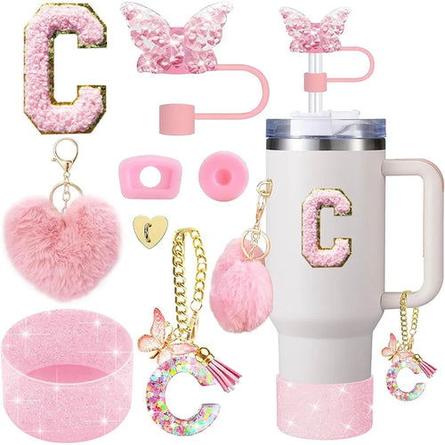 8pcs Cup Accessories for Stanley Cup 30oz 40oz Includes Butterfly