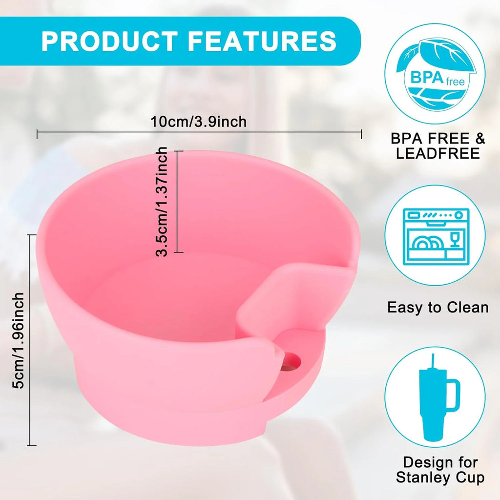 Snack Bowl for Stanley 40oz Tumbler with Handle Snack Tray With Straw