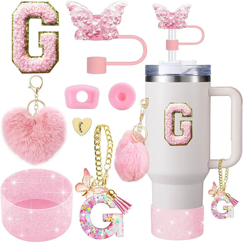 8pcs Cup Accessories for Stanley Cup 30oz 40oz Includes Butterfly
