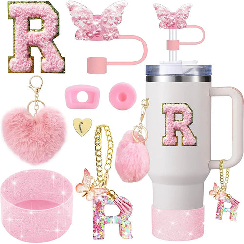 8pcs Cup Accessories for Stanley Cup 30oz 40oz Includes Butterfly
