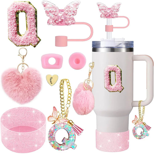 8pcs Cup Accessories for Stanley Cup 30oz 40oz Includes Butterfly