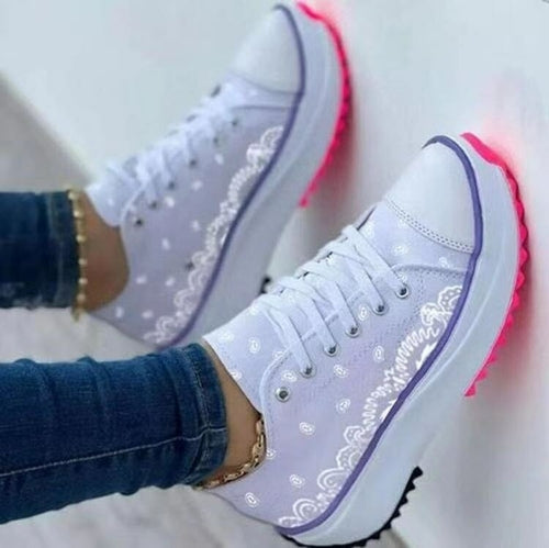 Goah Pattern Canvas Women Sneakers Casual Sport Shoes
