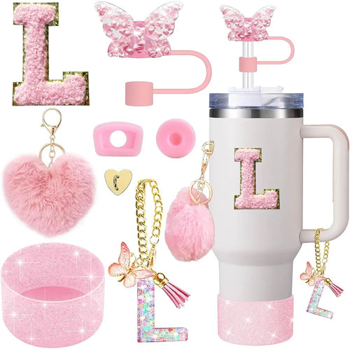 8pcs Cup Accessories for Stanley Cup 30oz 40oz Includes Butterfly