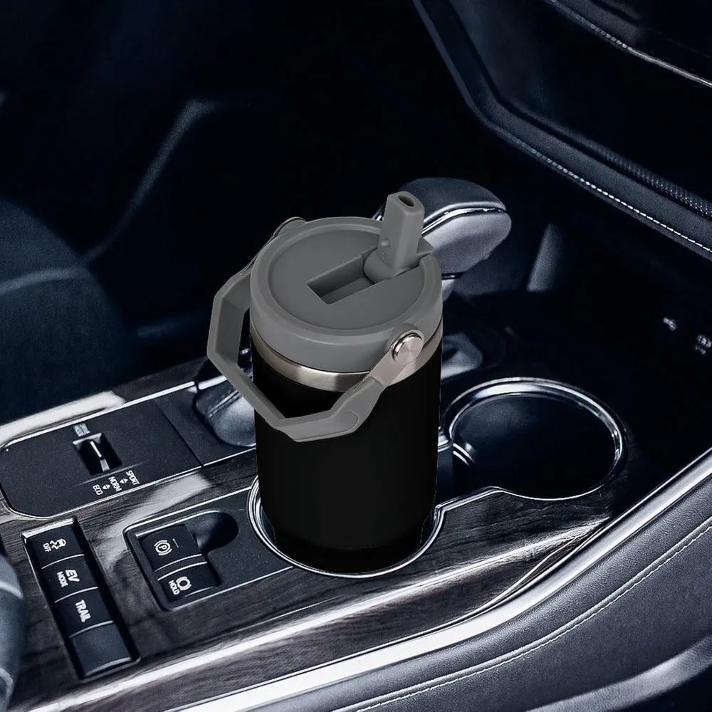 30 Oz Stainless Steel Thermos Mug Tritan Material Double Layer Vacuum