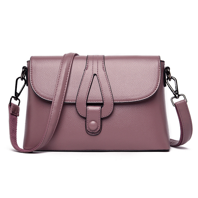 Lady's Solid Color Fashion Small Square Bag