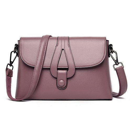 Lady's Solid Color Fashion Small Square Bag