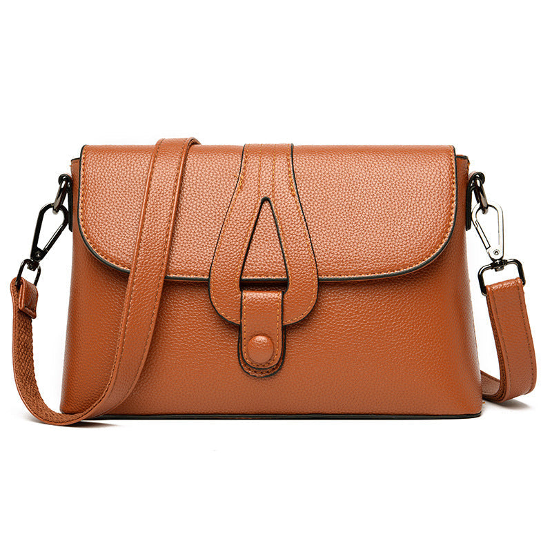 Lady's Solid Color Fashion Small Square Bag