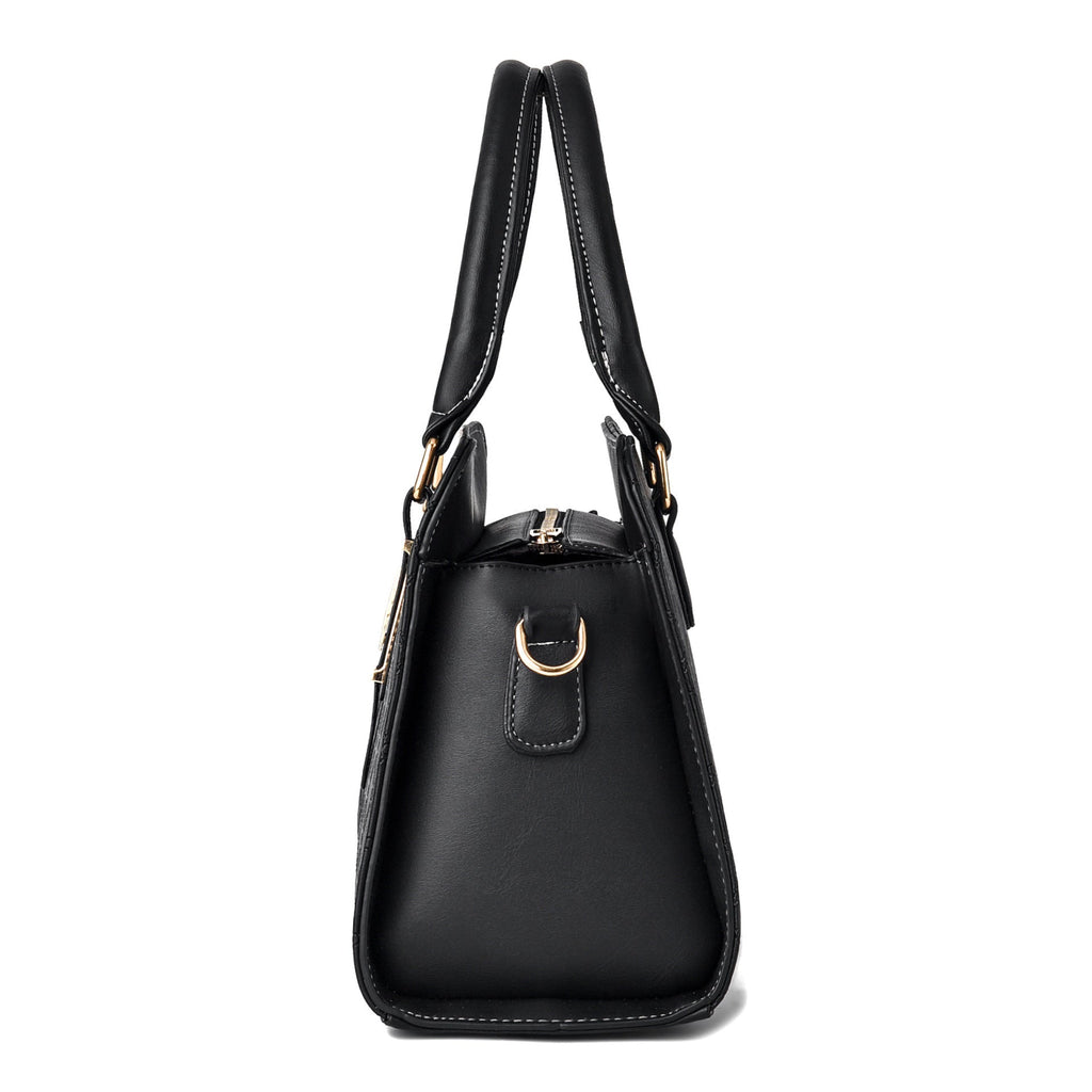 Fashion Leather Color Contrast Lady's Messenger Bag