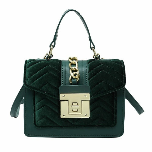Fashion Velvet Lady's One-shoulder Small Messenger Bag