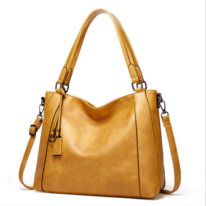 Ladies Soft Leather Portable Fashion Casual Messenger Bag