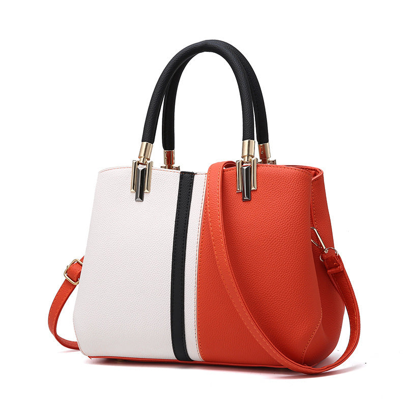 Fashion Leisure Color Contrast Young Lady's Messenger Bag