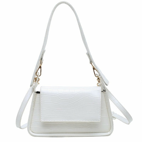 Young Lady's Solid Color All-Match Daily Messenger Bag