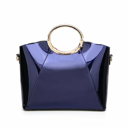 Korean Style Bright Leather Lady's Messenger Bag