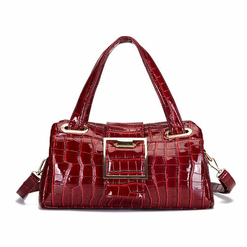 Lady's PU Leather Single Shoulder Casual Messenger Bag
